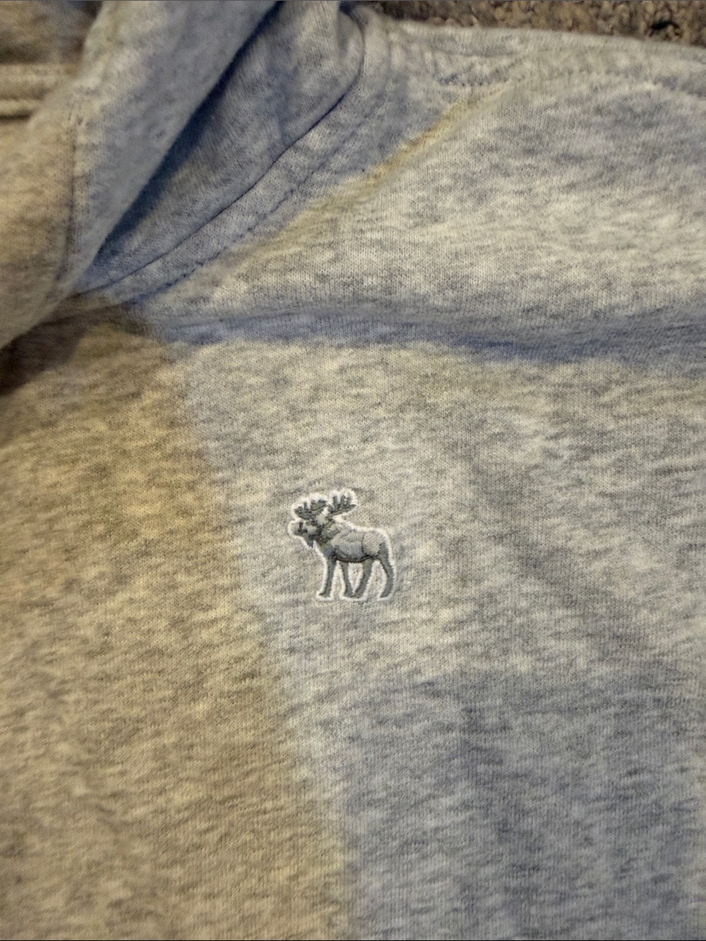Abercrombie & Fitch Light Gray Pullover Hoodie - Picture 3 of 3